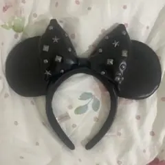 ミニー カチューシャ レザー スタッズ