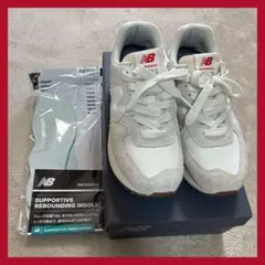 New Balance ニューバランス　574+WL574ZQD ライトグレー