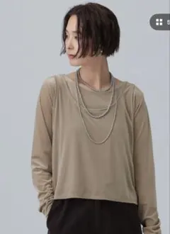 LEPSIM シアーベロアタンクセットプルオーバー