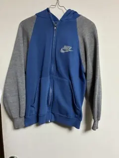 70s Nike オレンジタグ ツートン ジップパーカー L グレー 赤 - メルカリ
