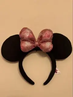 【Disney】ミニーカチューシャ／リボンスパンコールタイプ