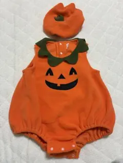 ハロウィン ハロウィンパーティー かぼちゃ 着ぐるみ 12-18M 帽子付き
