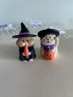 デコレコンコンブル　魔女っこハムさん　ハロウィンまねき猫