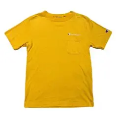 ✅超美品 Champion チャンピオン ポケット Tシャツ イエロー Sサイズ