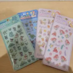 ディズニー　ぷくぷくシール　４枚セット