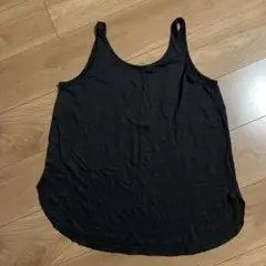 H&M タンクトップ ブラック 無地 シンプル