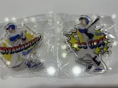 中日ドラゴンズ　アクリルピンズセット（山本、鵜飼）