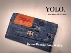 デニムリメイクロングウォレット