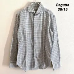 値下げ！Bagutta バグッタ メンズ チェック シャツのサムネイル