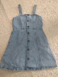 GU　デニムジャンパースカート　120
