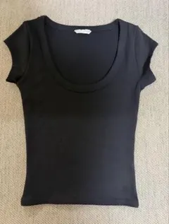試着のみ【新品未使用】 ZARA オフショルダーTシャツ ブラック S