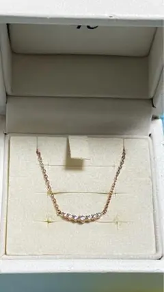 4°C ローズゴールドシルバーネックレス