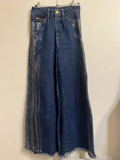 ワイドレッグデニム ダークブルー【FIG &VIPER】