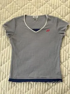 YONEX バドミントンシャツ　ストライプ