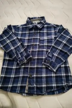 GLOBAL WORK  サイズL  長袖シャツ  ネイビー等タータンチェック柄