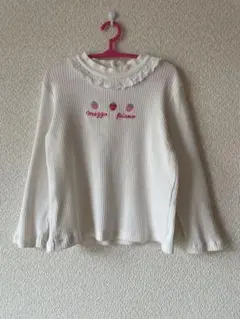 メゾピアノ　苺刺繍　ニット　レース　セーター　110 子供服 キッズ