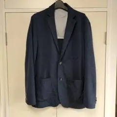 新品[クロコダイル/Crocodile]ネイビー テーラードジャケット Mメンズ