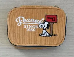 ☆郵便局 한정품 ☆ 미사용 ☆ スヌーピー PEANUTS コーデユロイポーチ