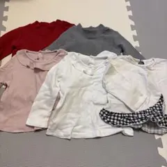 【まとめ売り】 5点セット ユニクロ 長袖 80 女の子 ニット トップス