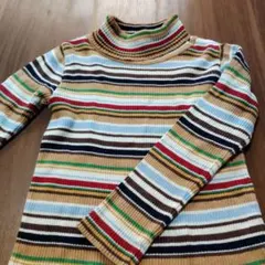 ミキハウス ストライプ 長袖カットソー 120