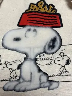 スヌーピー　ロープハンドルトートバッグ　S モフモフ