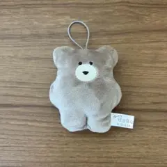 Q-LIA ベージュ クマ型マスコット 約10cm