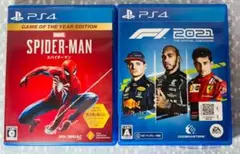 PS4 ソフト　スパイダーマン　F1 2021