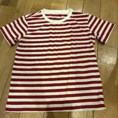 無印良品⭐︎赤と白のストライプ Tシャツ サイズ130