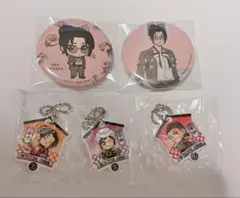 名探偵コナン 長野県警 5点セット(缶バッジ・ラバーキーホルダー)