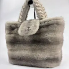 トッズ ハンドバッグ フォックスファー トートバッグ もふもふ 【中古
