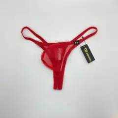 TMコレクション スパークハーフ サイドストリングローライズ Tバックビキニ 赤