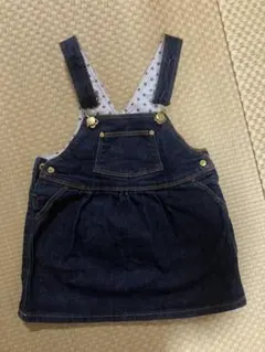 美品✴︎ PETIT BATEAU デニムジャンバースカート 18m