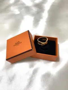 HERMES エルメス リュバン スカーフリング スカーフ留め　ゴールド