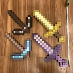 マインクラフト　剣とツルハシ　4点セット