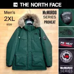 美品 2XL ノースフェイス ダウンジャケット マクマードパーカ ダウンパーカ