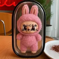 ラブブぬいぐるポーチ 推し活向け 透明ケース 防塵仕様