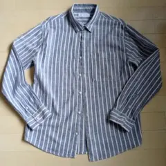 ZARA キッズ シャツ 長袖 ストライプ ブルー ホワイト 164