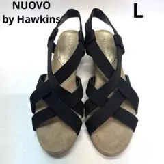 サンダル　ヌオーヴォNUOVO by Hawkins ブラック　L 24