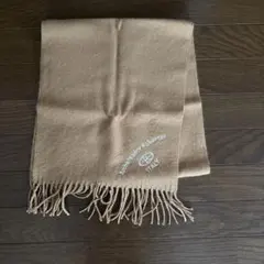新品　マフラー ベージュ フリンジ付き