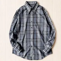 BURBERRY BLACK LABEL 半袖シャツ ネイビー ノバチェック L - メルカリ
