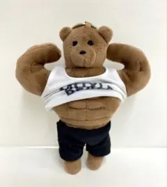 マッスル クマ　ベア ぬいぐるみ キーホルダー