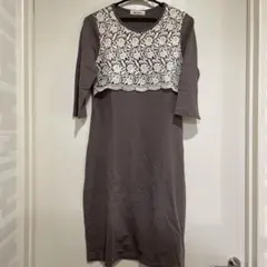 茶*ラ様 Milktea マタニティ 授乳服　ワンピース グレー