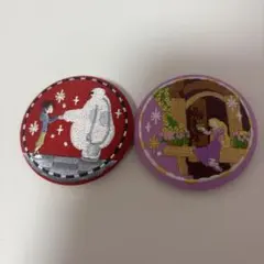 ディズニー 刺繍缶バッジ