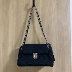 PRADA プラダ キルティング チェーン バッグ シルバー ブラック
