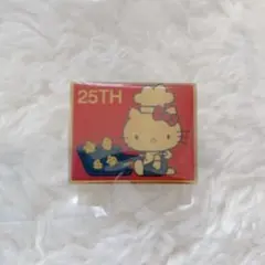 【平成レトロ】サンリオ ハローキティ 25TH ピンバッジ PINS