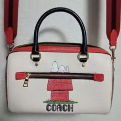 美品♡COACH ♡スヌーピー♡ボストン♡ショルダーバッグ