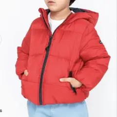 新品⭐︎やわらかふんわりジップアップアウター　レッド
