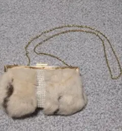 ファー クラッチバッグ ショルダー 2way