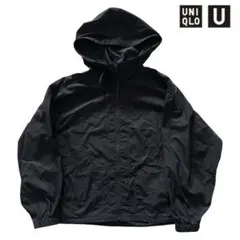 UNIQLO U ユニクロ　フーデッドブルゾン　ブラック　XLサイズ