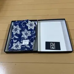 新品未使用かまわぬ　コットンストール　藍色